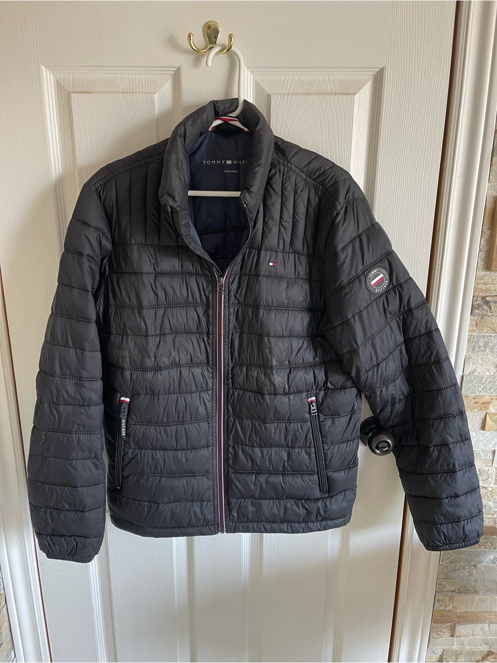 Tommy Hilfiger Black Packable Puffer Jacket